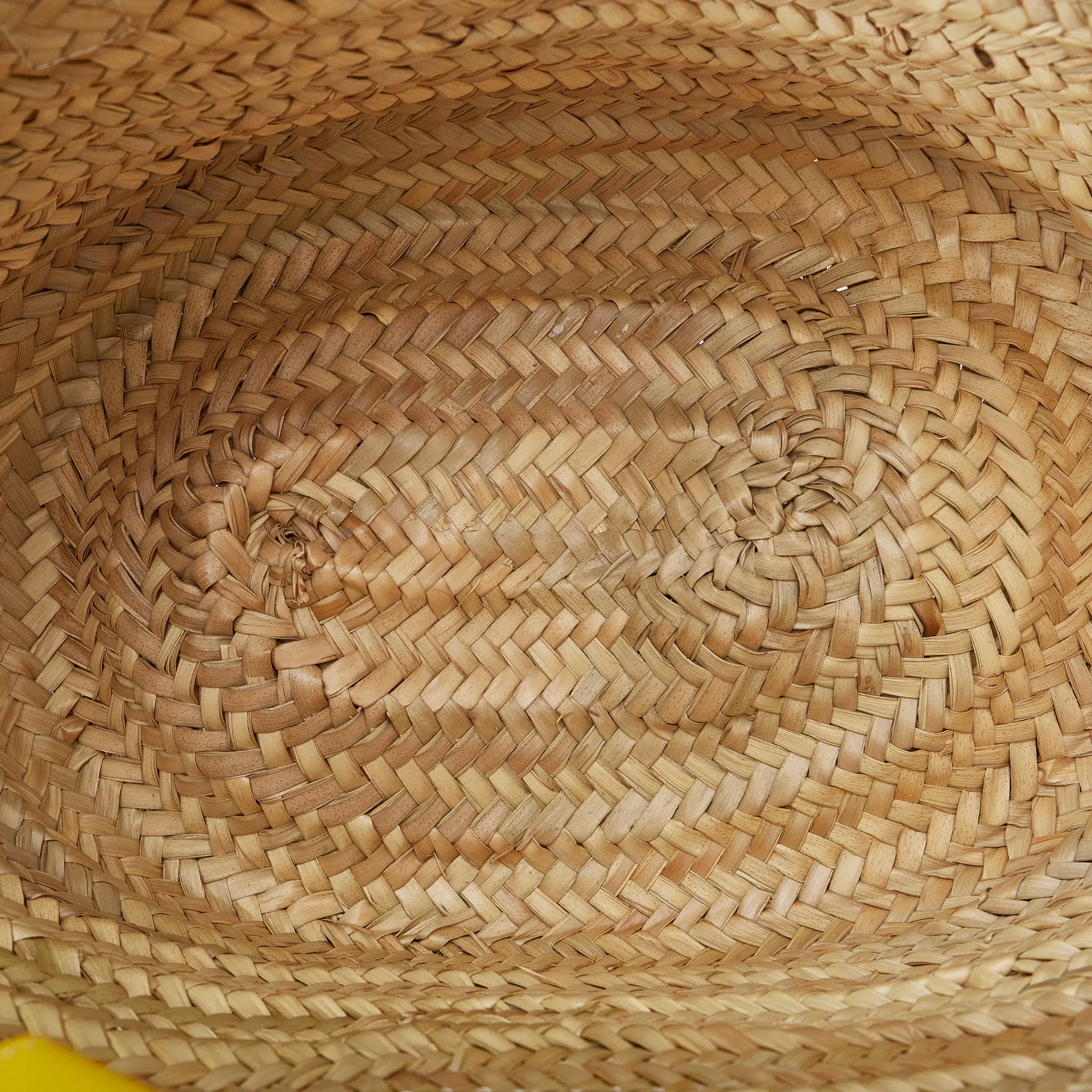 Beige Loewe Raffia Basket Tote