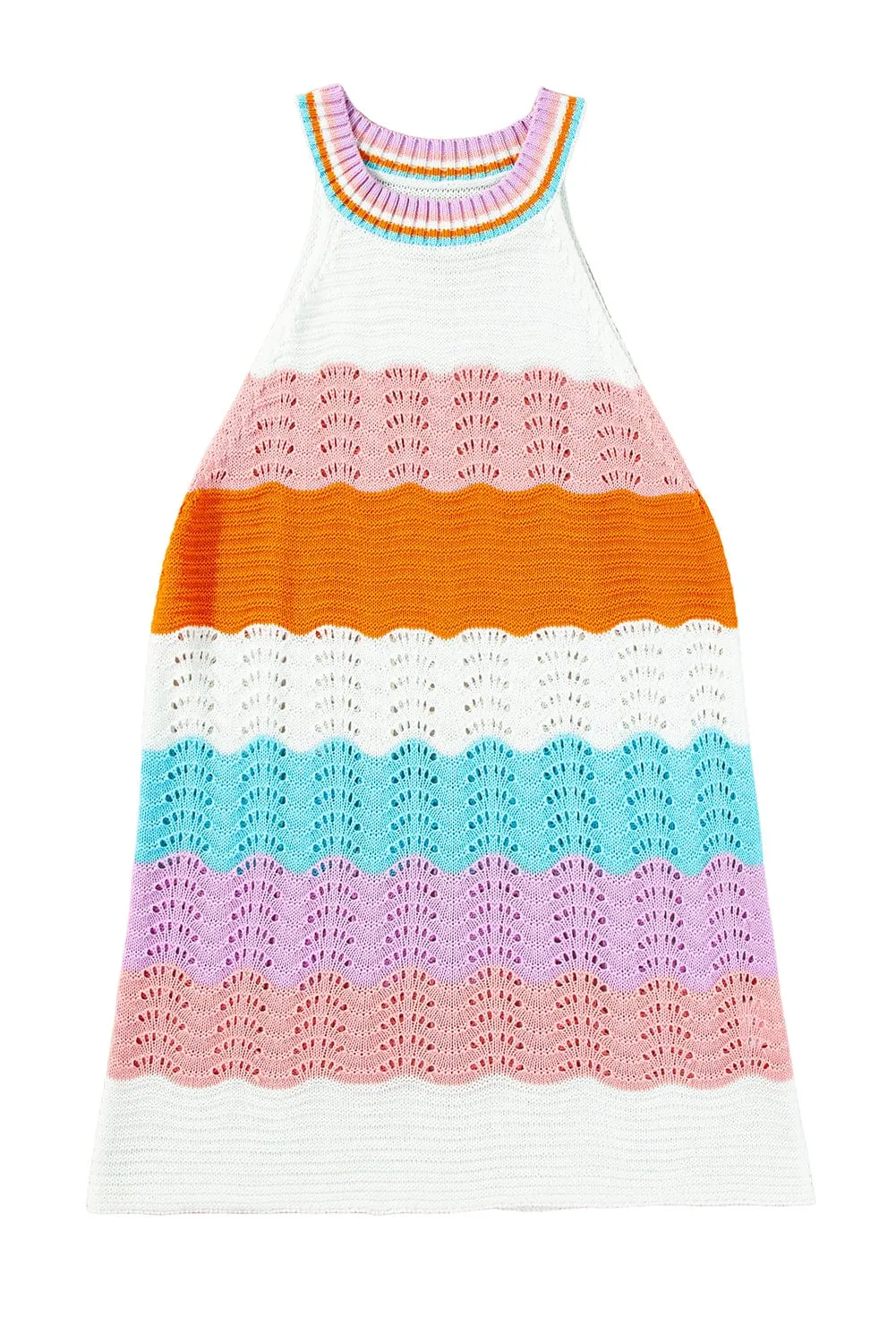 Boho Chic Knit Sleeveless Top