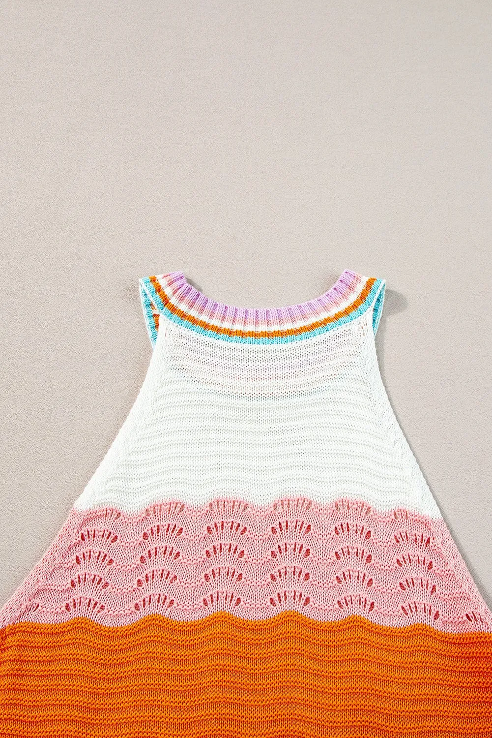Boho Chic Knit Sleeveless Top