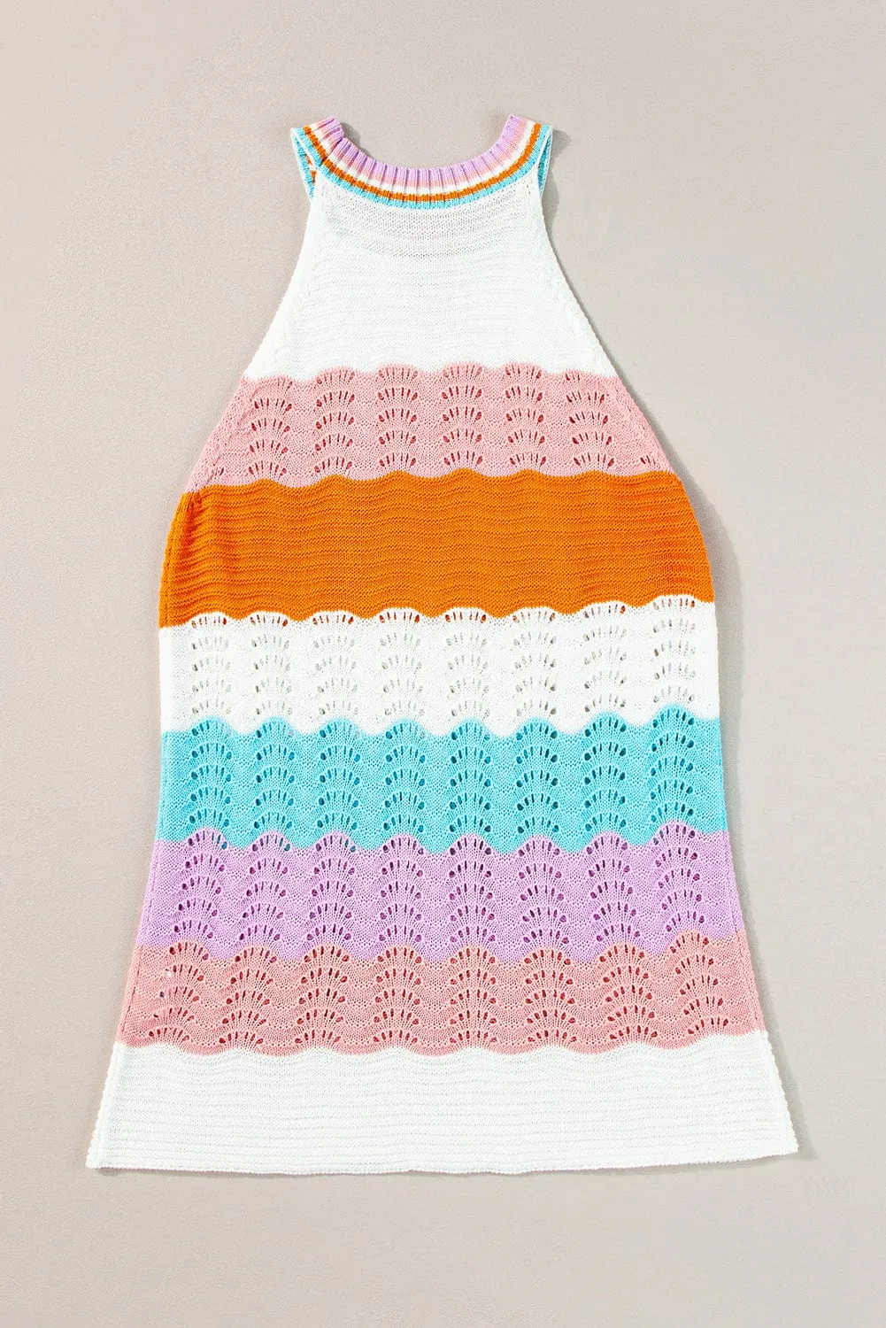 Boho Chic Knit Sleeveless Top