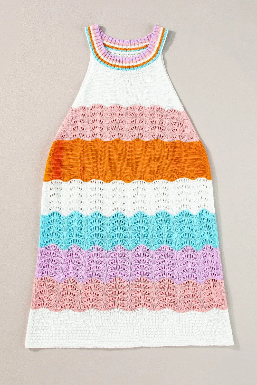 Boho Chic Knit Sleeveless Top