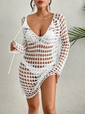 Crochet Girls Bathing Suit Cover up
