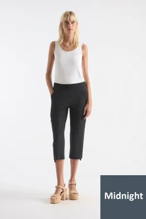 Cropped Zip Cargo in Midnight F65 1386 by Mela Purdie