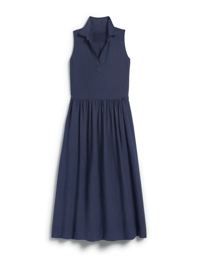 Daphne Linen Shirtdress | Navy