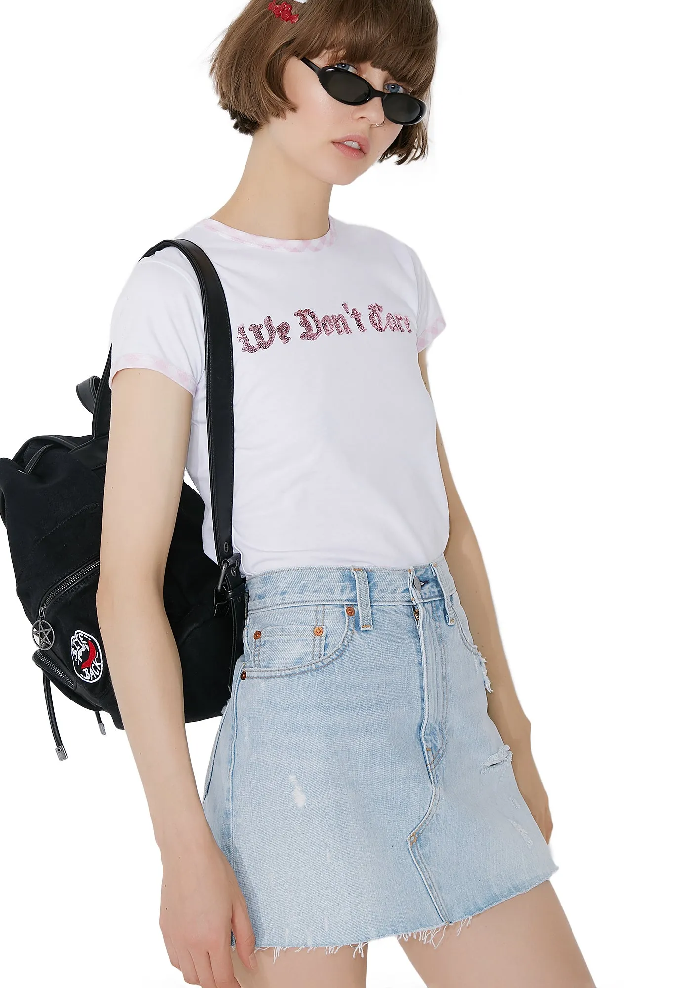 Deconstructed Denim Skirt