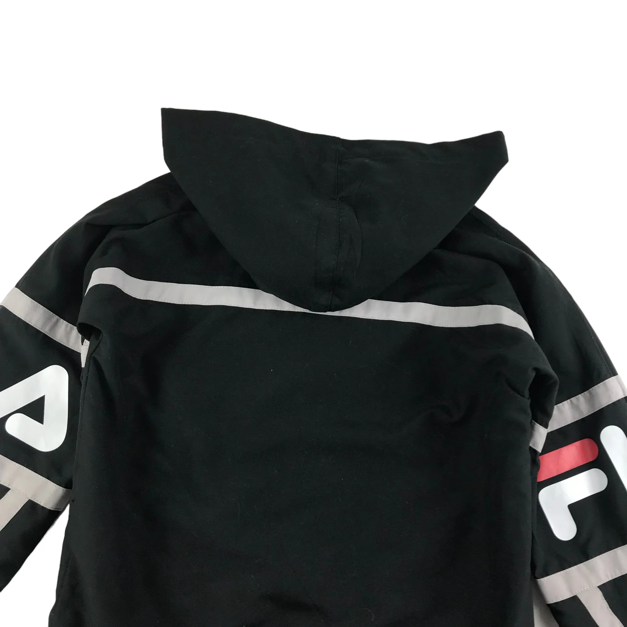 Fila Jacket 8 years black hooded light windbreaker with mesh lining