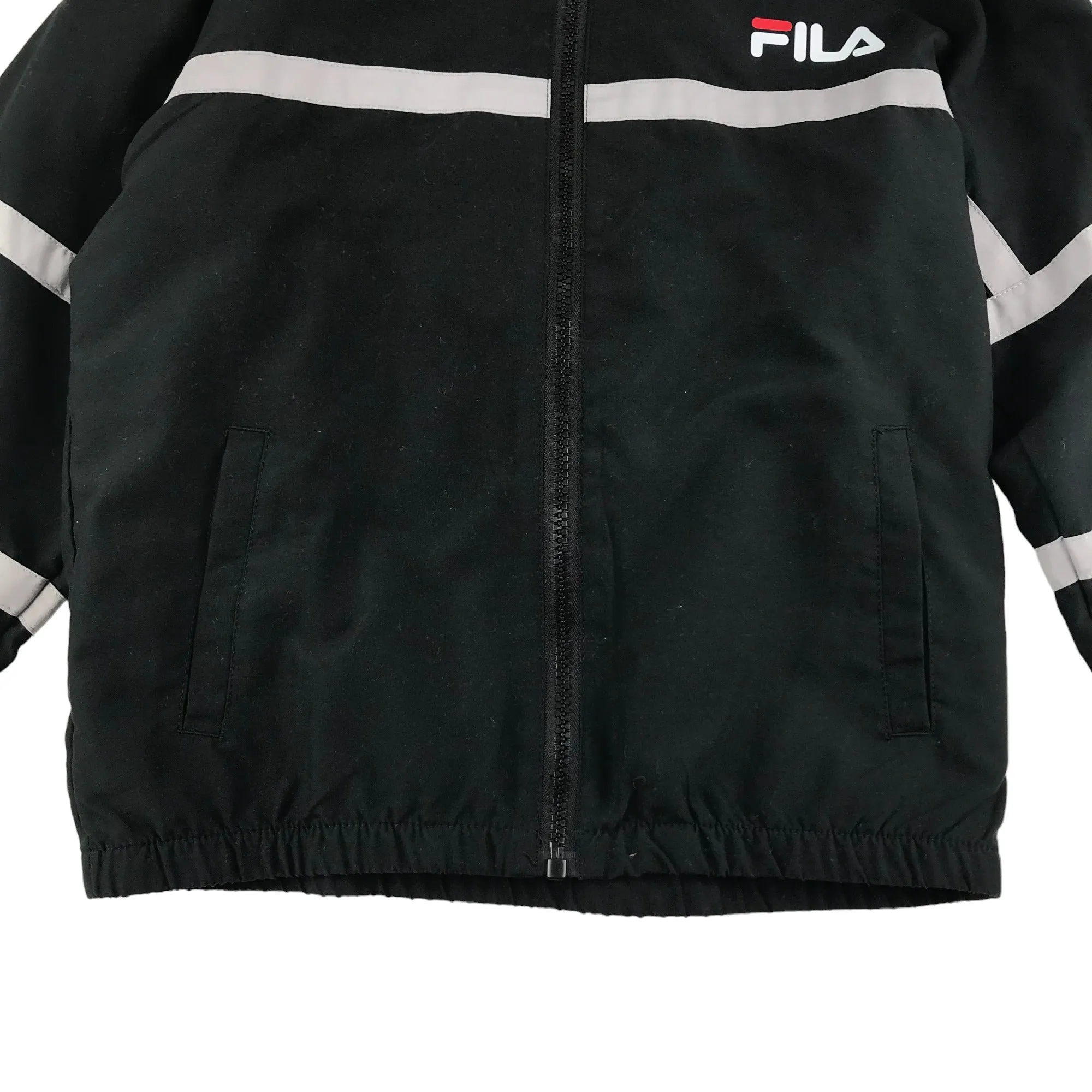 Fila Jacket 8 years black hooded light windbreaker with mesh lining