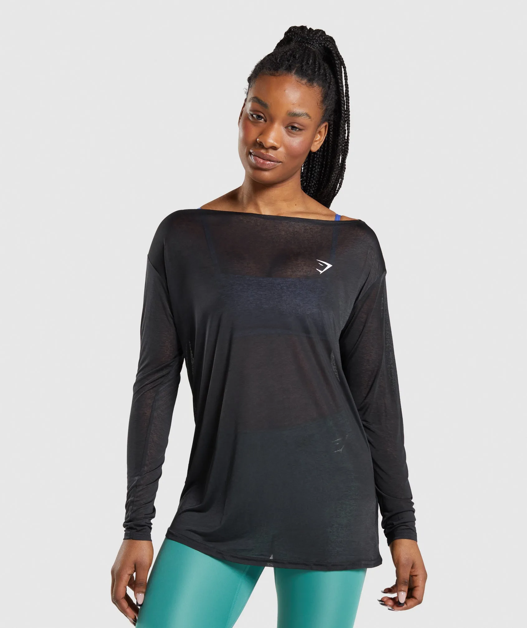 Gymshark Training Oversized Long Sleeve Tee - Black