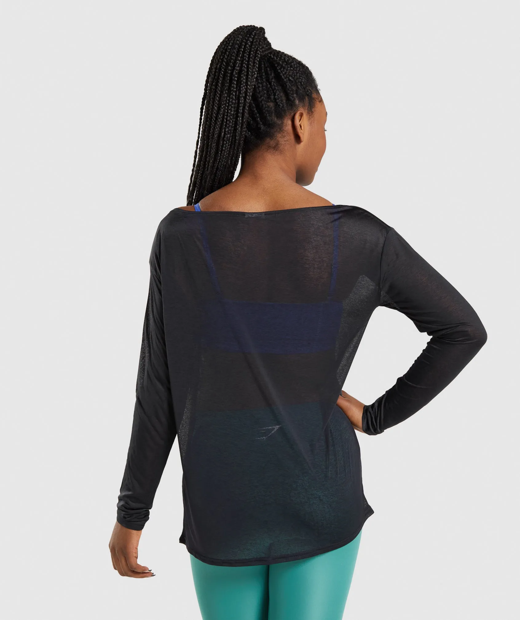Gymshark Training Oversized Long Sleeve Tee - Black