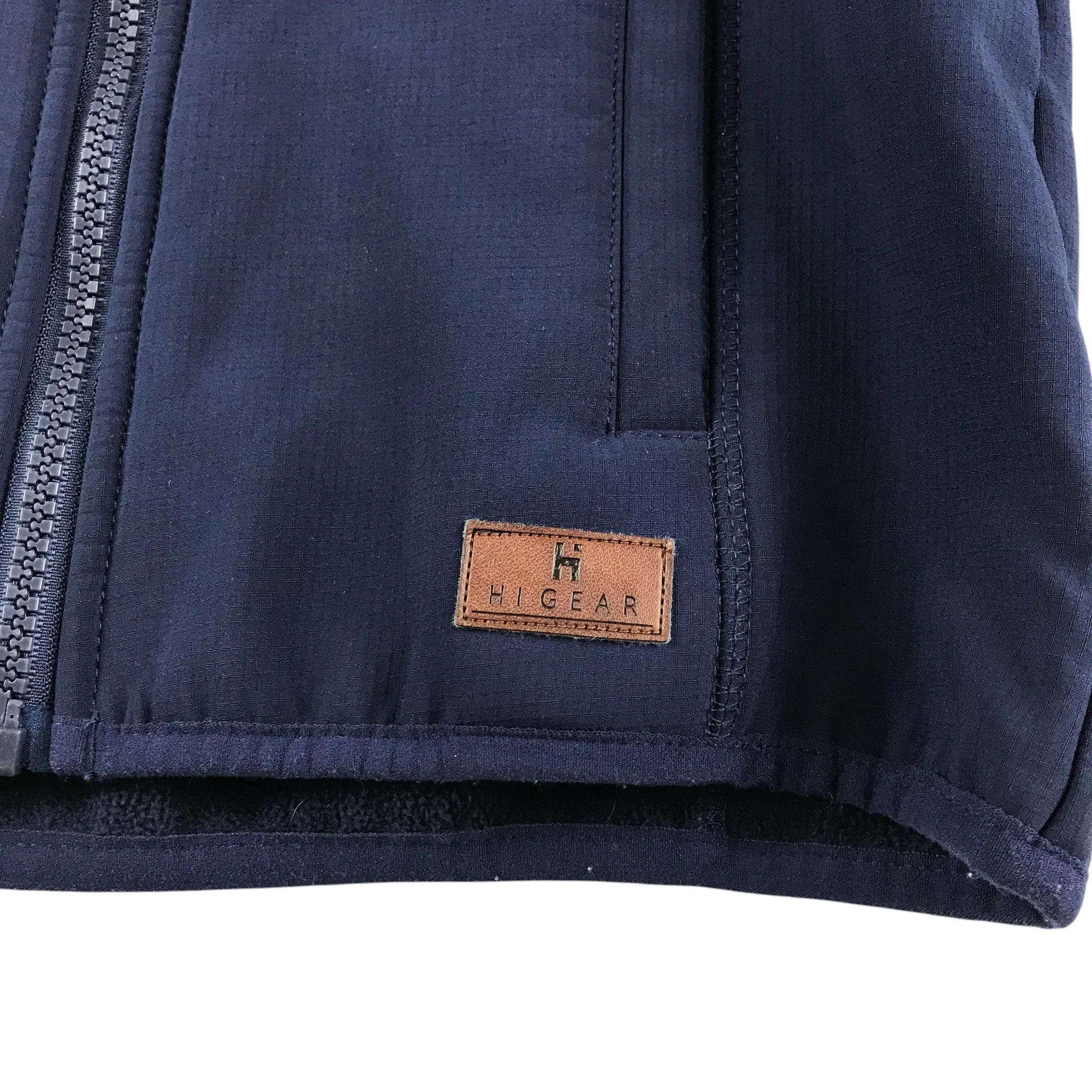Higear jacket 7-8 years navy blue hooded full zipper light windbreaker