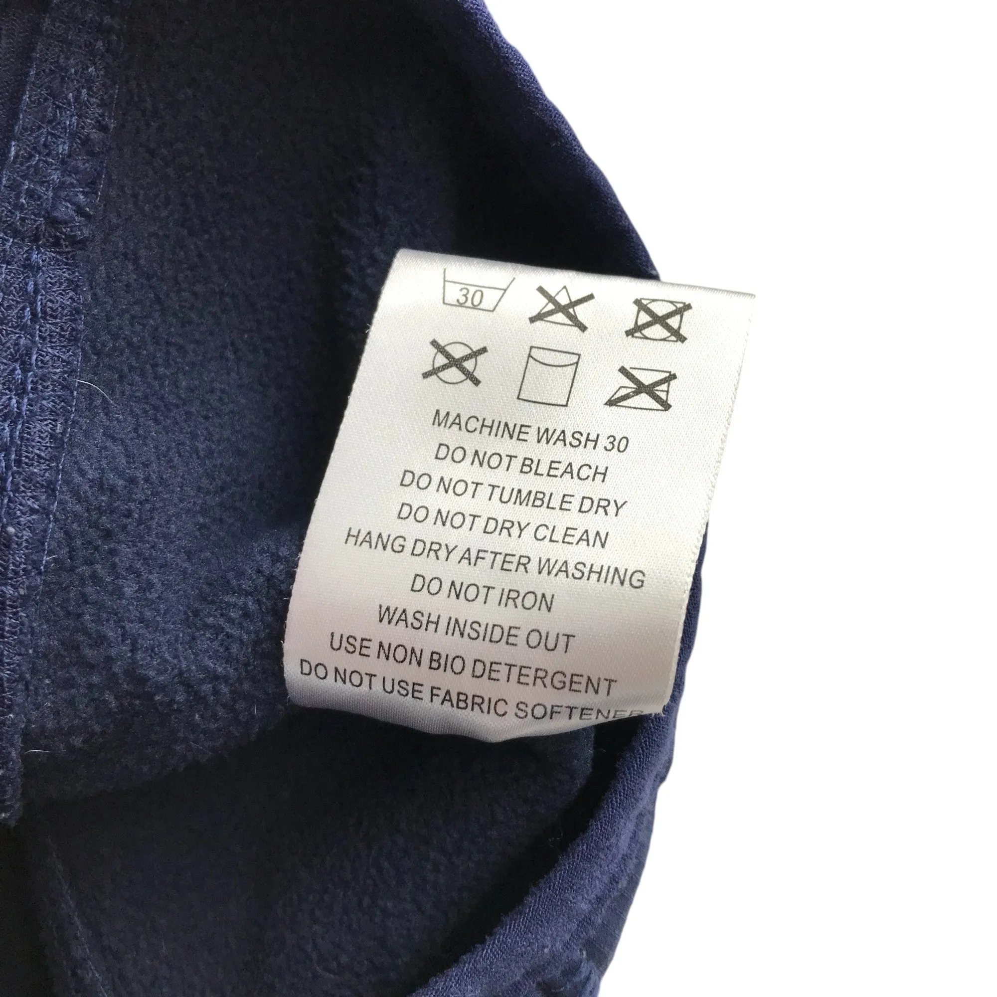 Higear jacket 7-8 years navy blue hooded full zipper light windbreaker