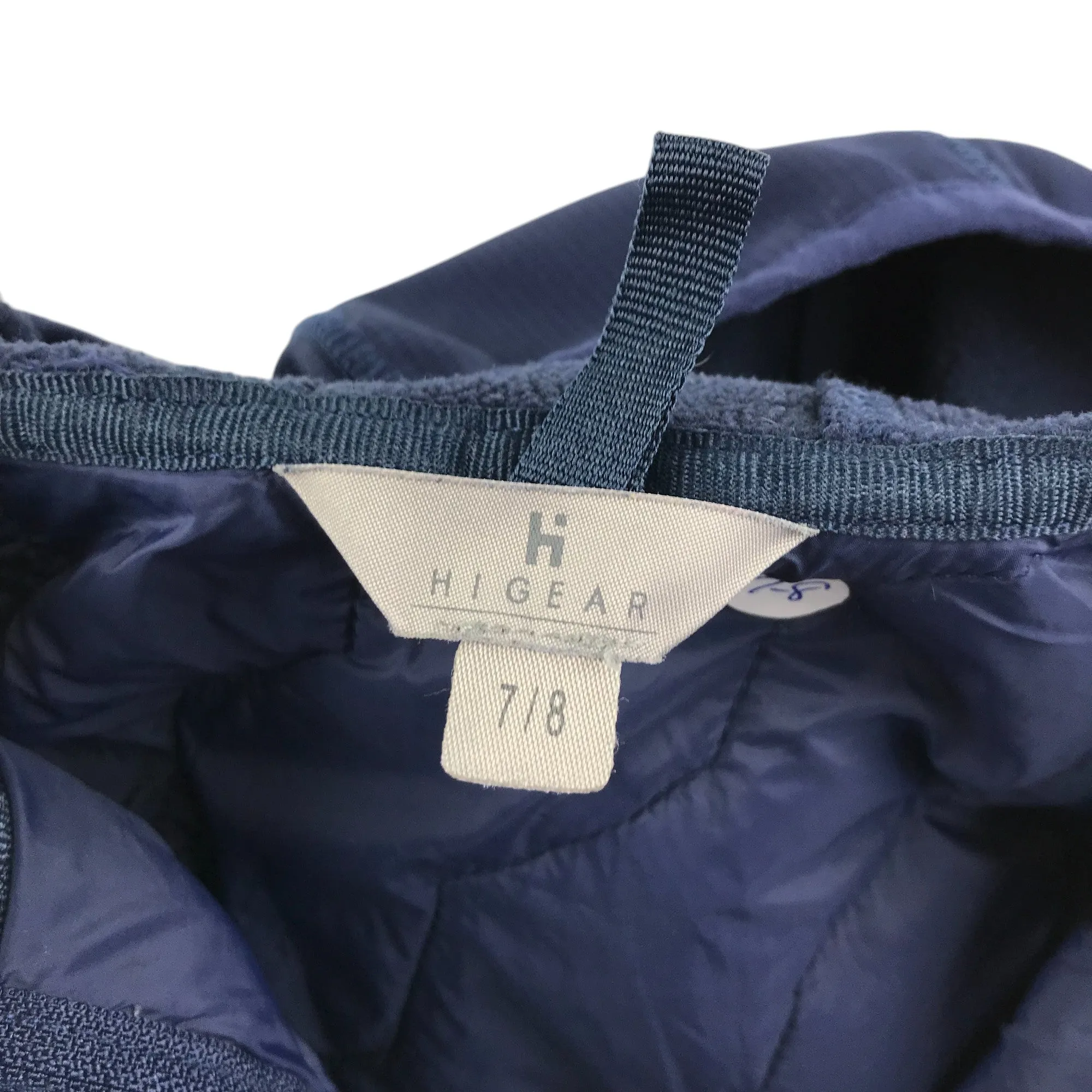 Higear jacket 7-8 years navy blue hooded full zipper light windbreaker