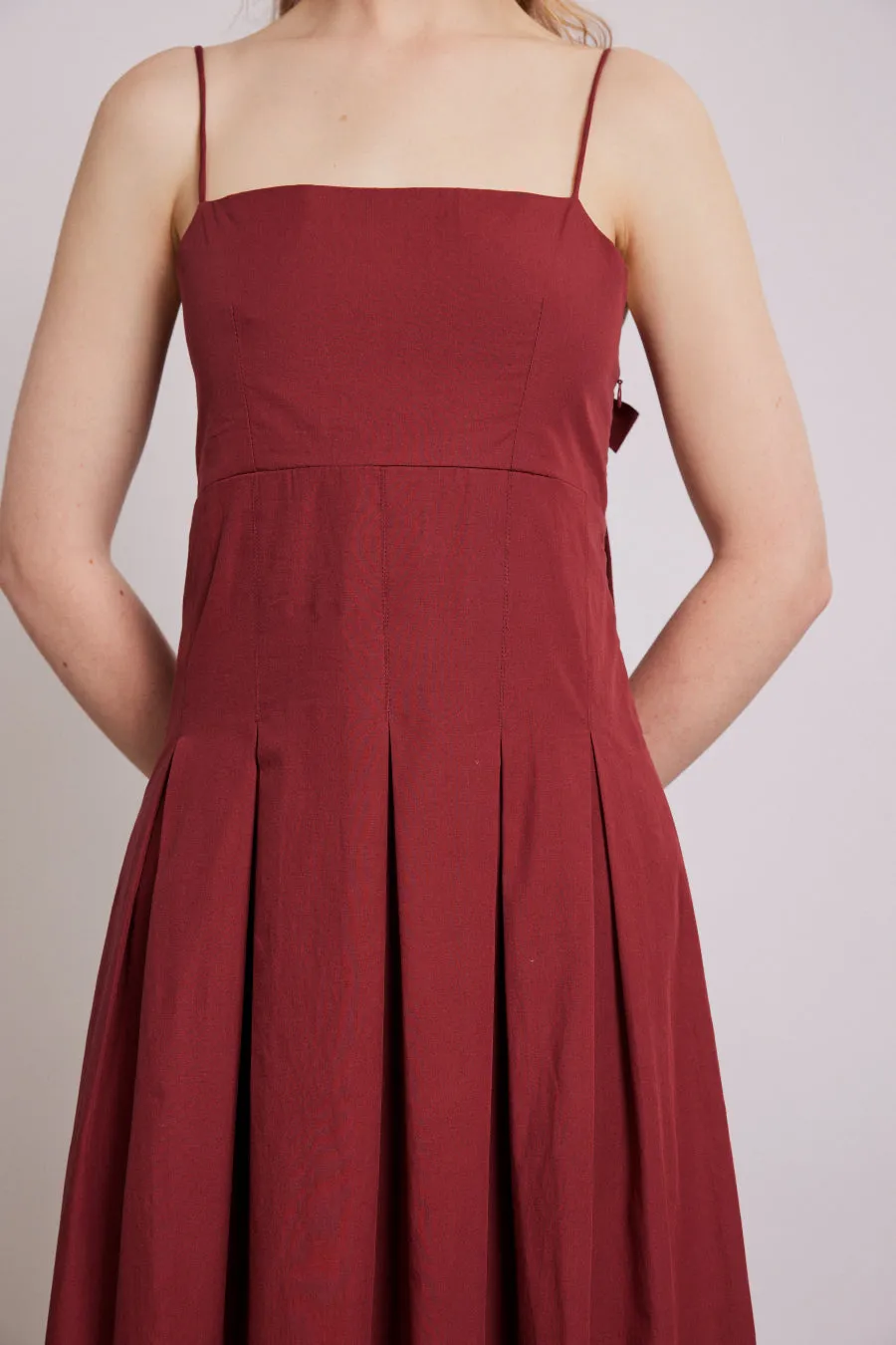 iris bow midi dress