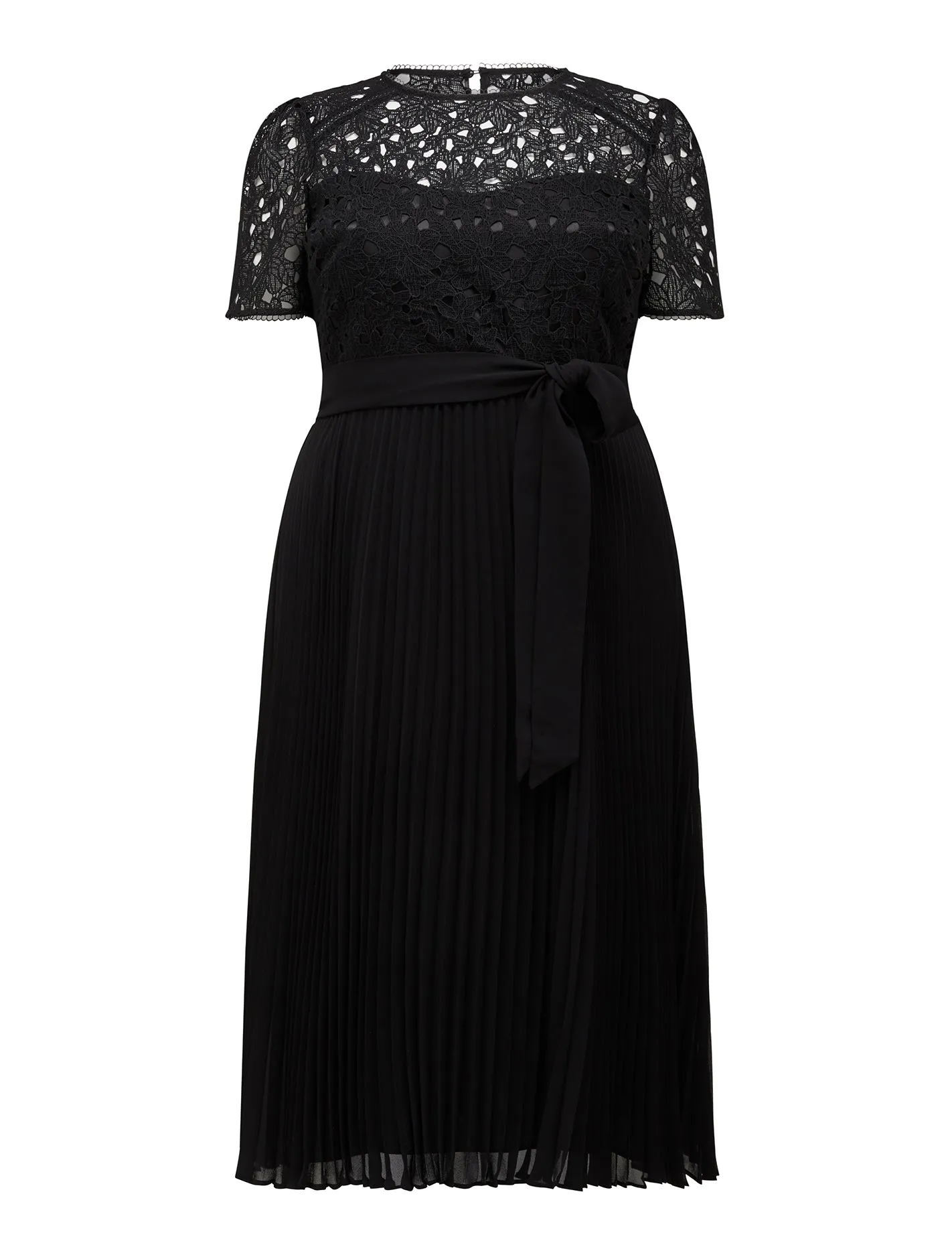 Khloe Curve Lace 2 In 1 Midi Dress