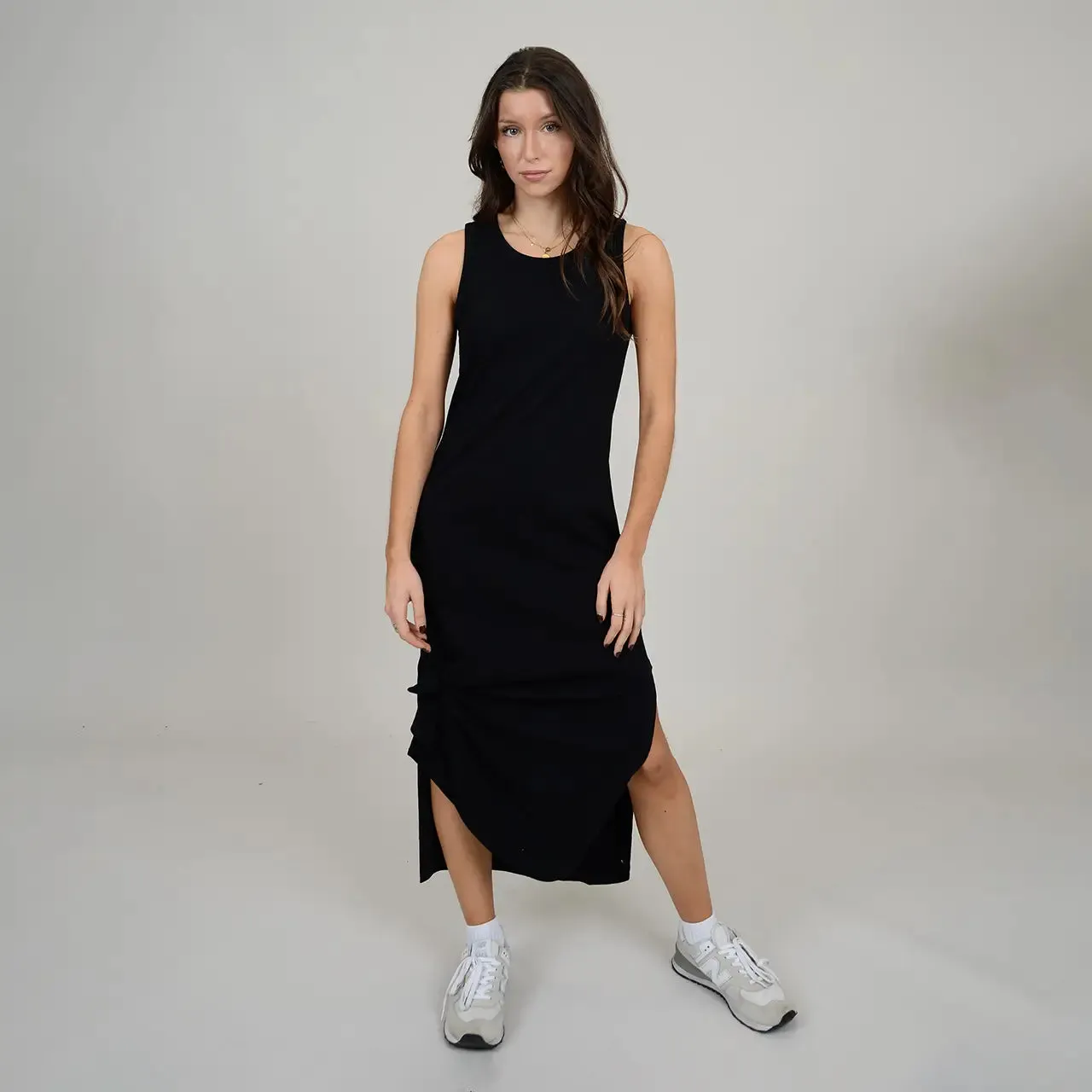 Kiki Tie Sleeveless Dress | Black
