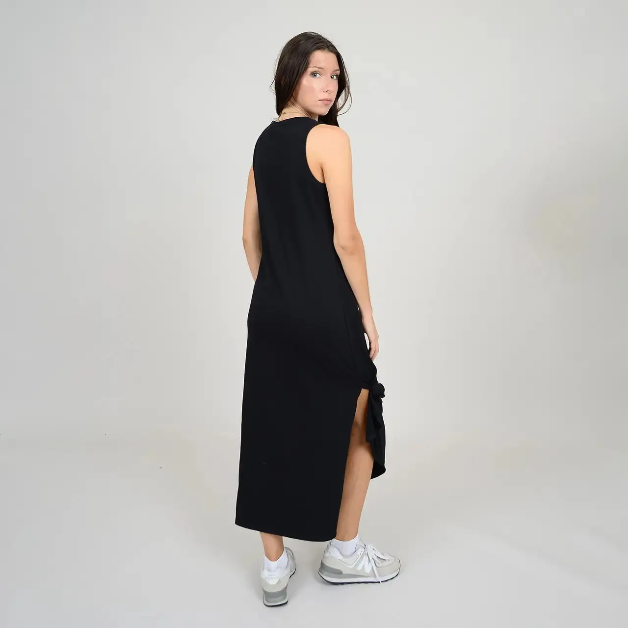 Kiki Tie Sleeveless Dress | Black
