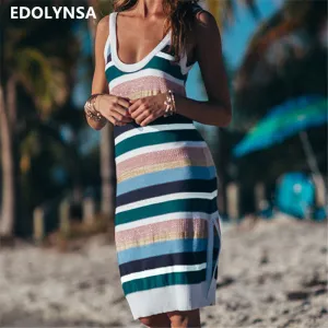 KNITTED BEACH COVER UP