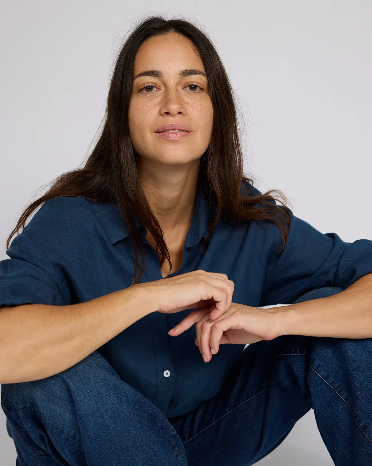 Linen Laidback Button Down Blouse