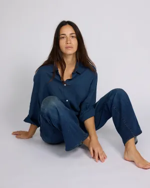 Linen Laidback Button Down Blouse