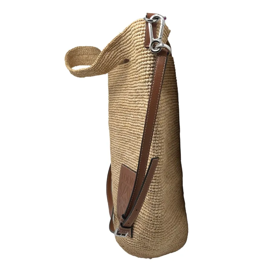 Loewe Large Raffia Slit Tote