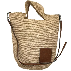Loewe Large Raffia Slit Tote