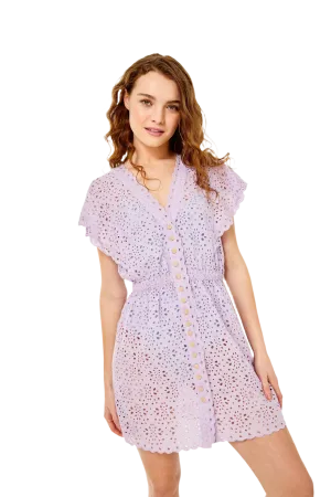 Louise Coverup-Eyelet-Pastel Lilac by Cartolina