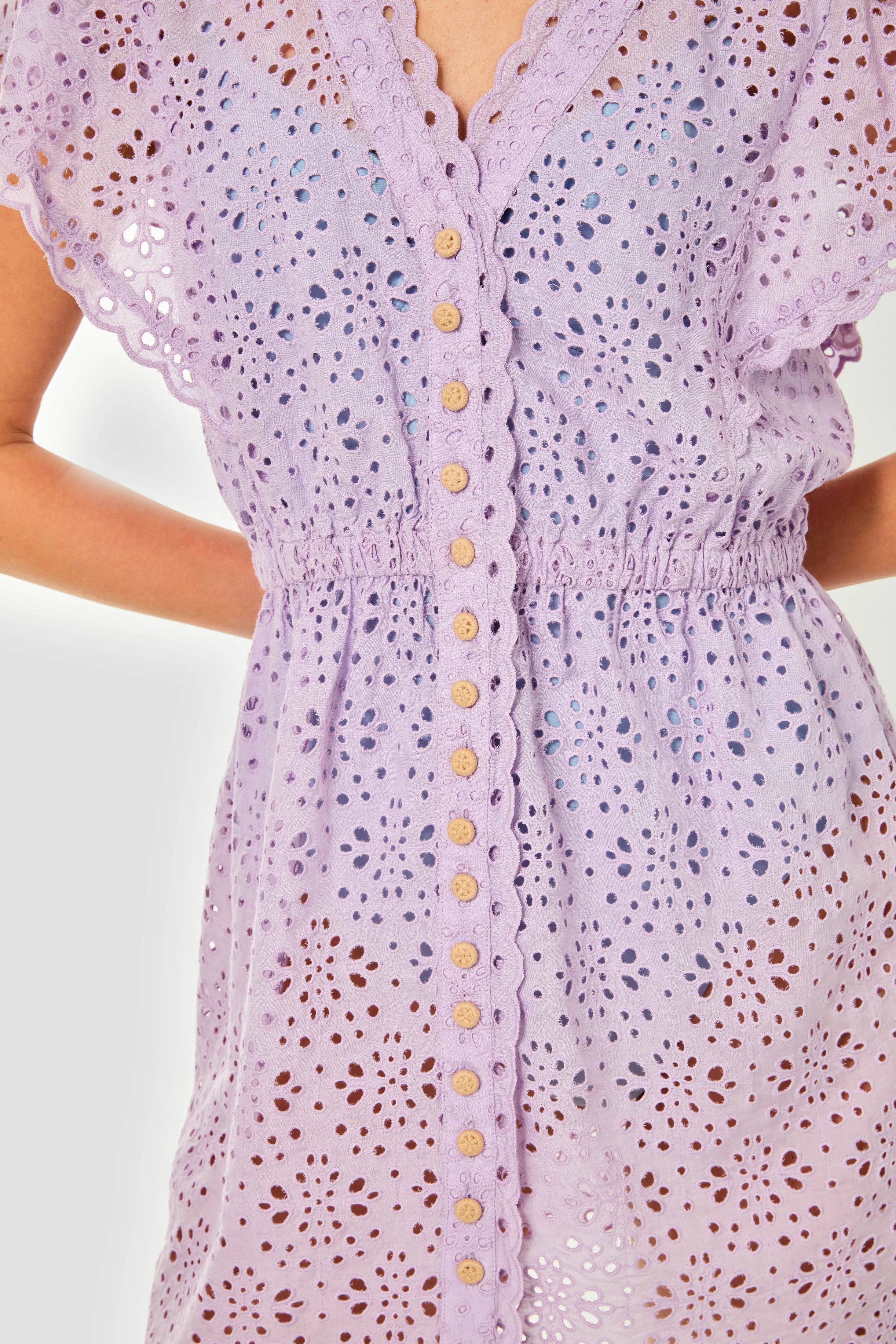 Louise Coverup-Eyelet-Pastel Lilac by Cartolina