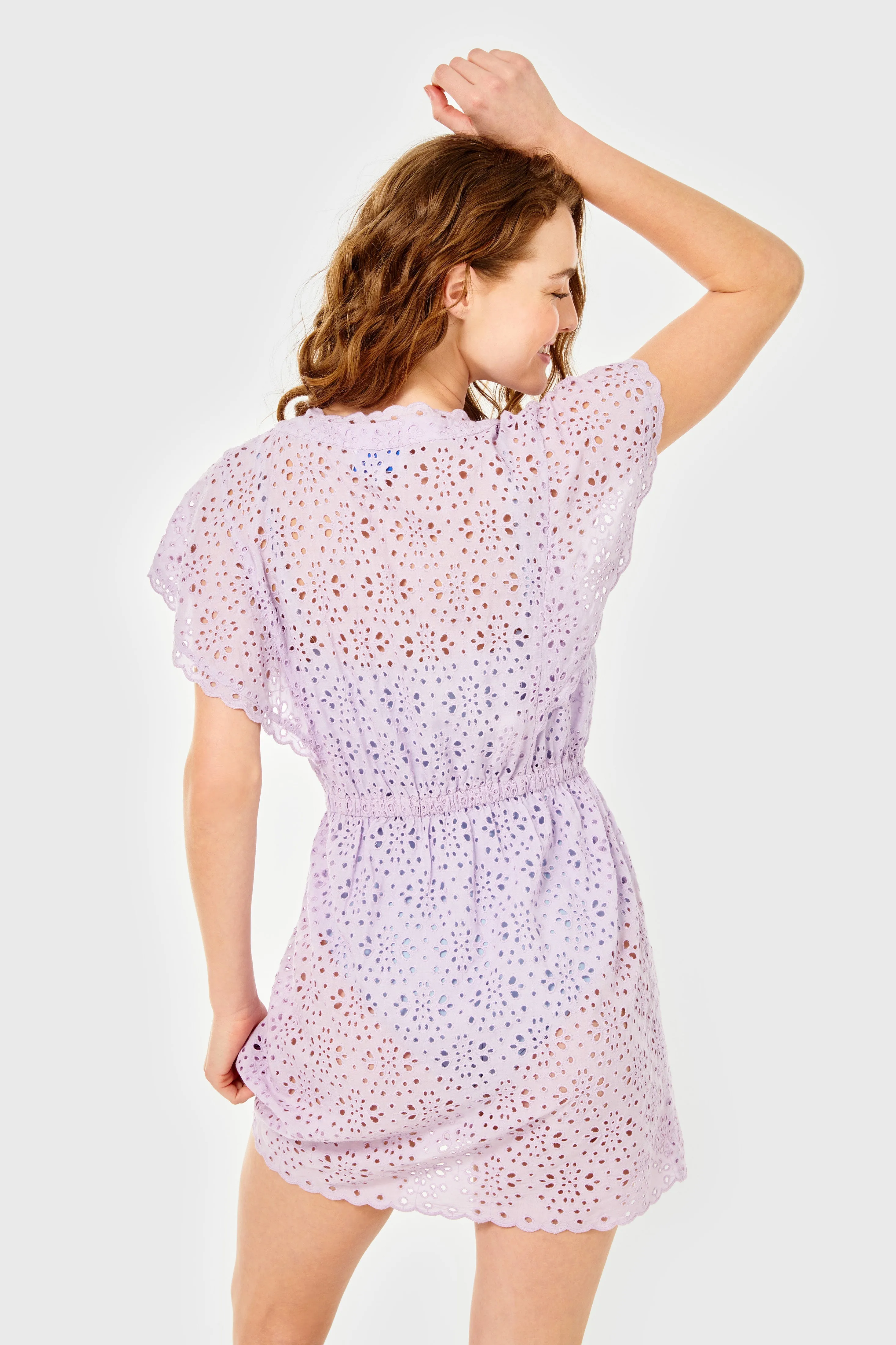 Louise Coverup-Eyelet-Pastel Lilac by Cartolina