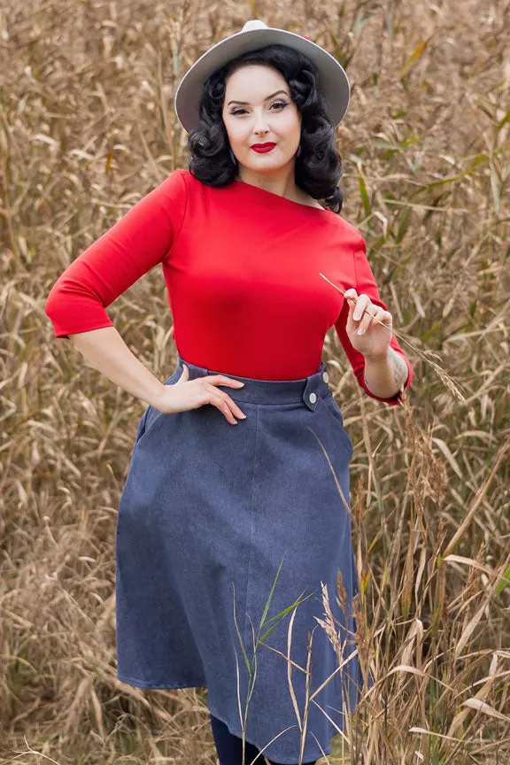 Monroe Skirt in Denim