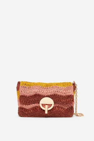 Nano Moon Multi-Coloured Raffia Bag