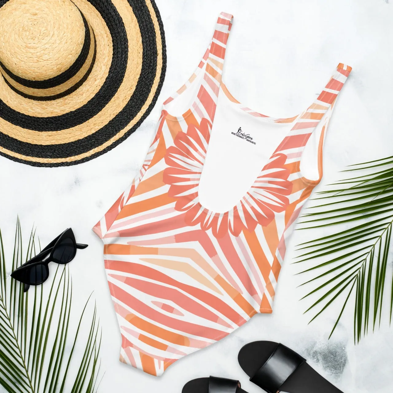 One-Piece Swimsuit Peachy Tiger Shark Sleek