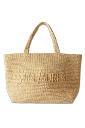 Oversized Raffia Tote