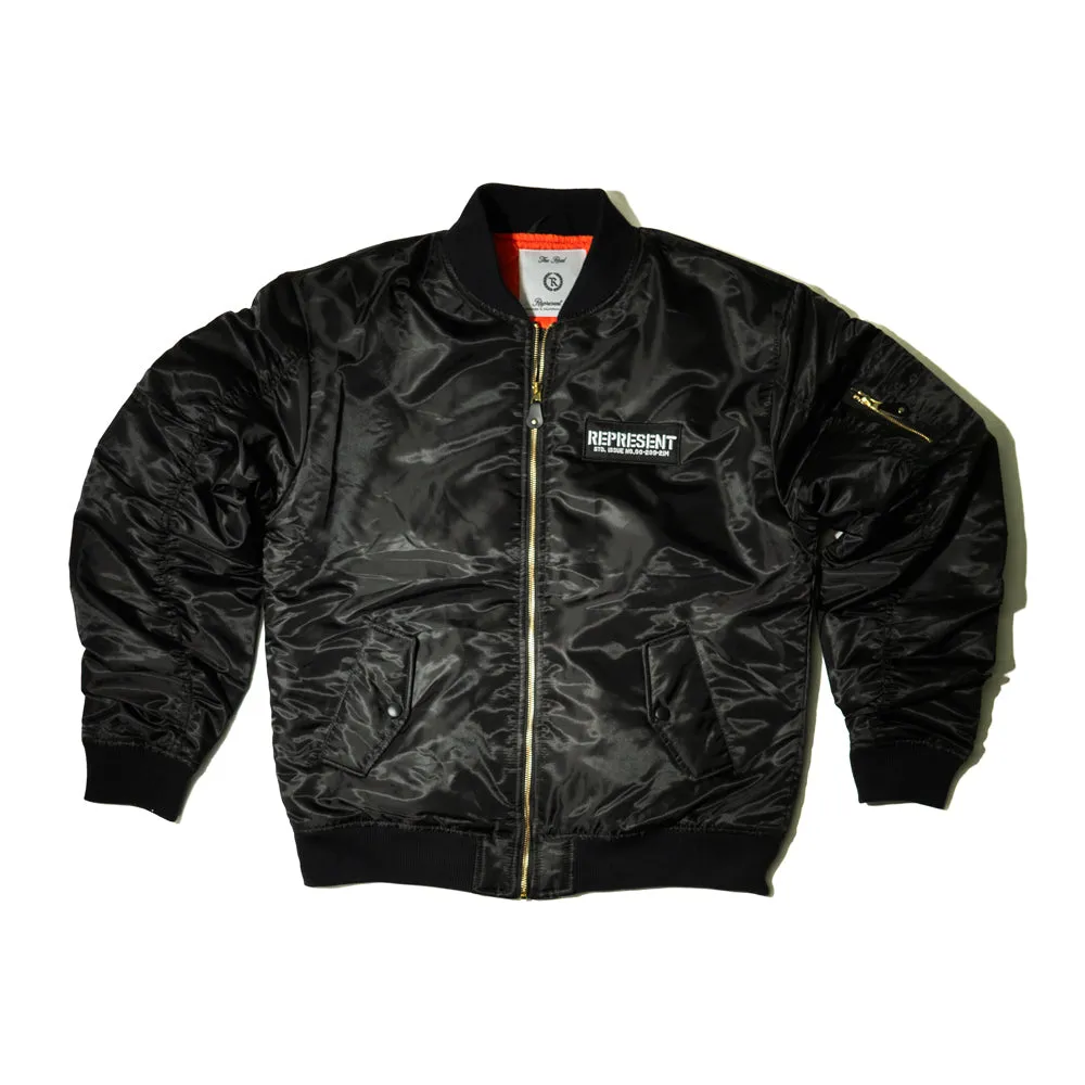 Proof of Work Div. Classic Bomber Jacket [BLACK] MILITARY GRADE COLLECTION