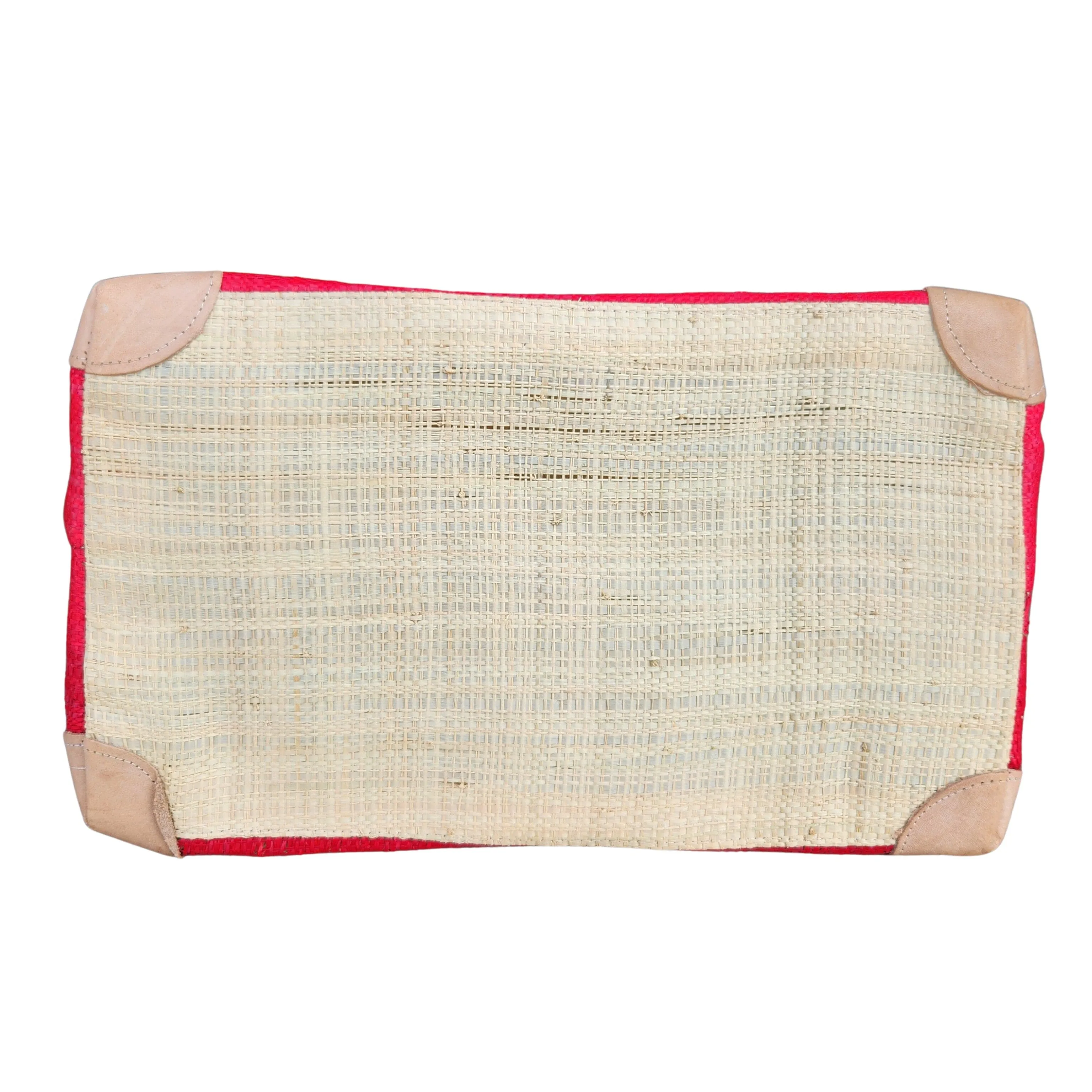 Ravelo: Authentic Madagascar Raffia and Leather Tote Bag