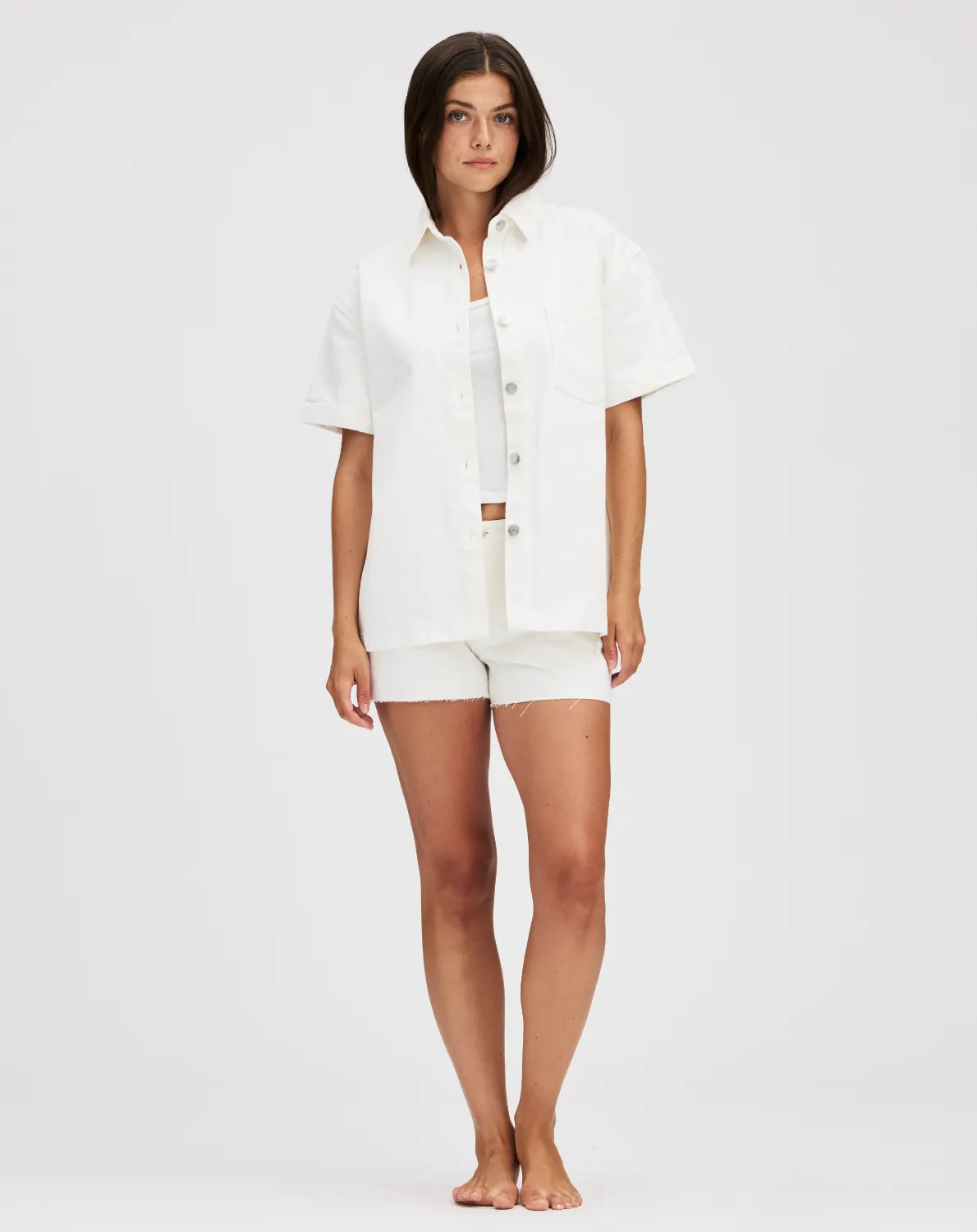 Short Sleeve Denim Shirt