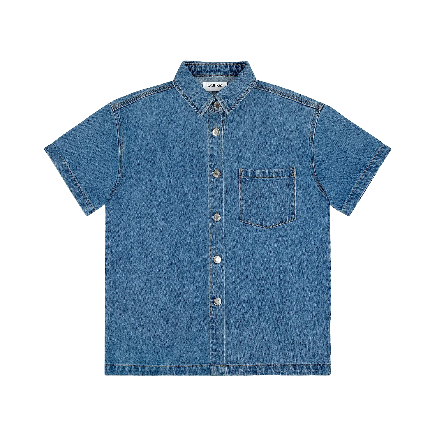 Short Sleeve Denim Shirt