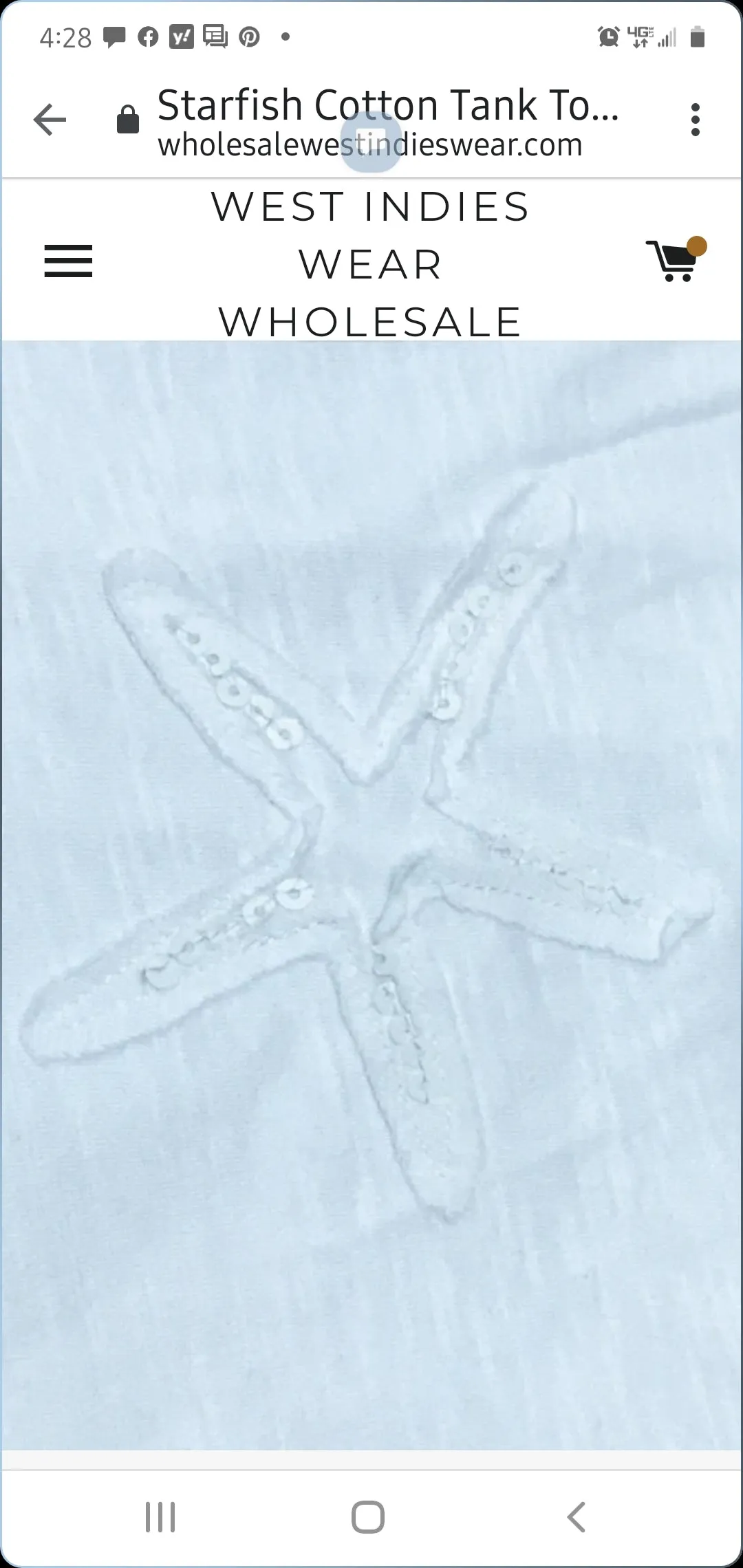 Starfish Cotton Tank Top KV479