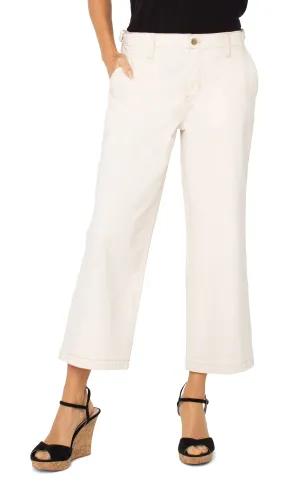 UTILITY STRIDE WIDE LEG CROP W/ SIDE TABS