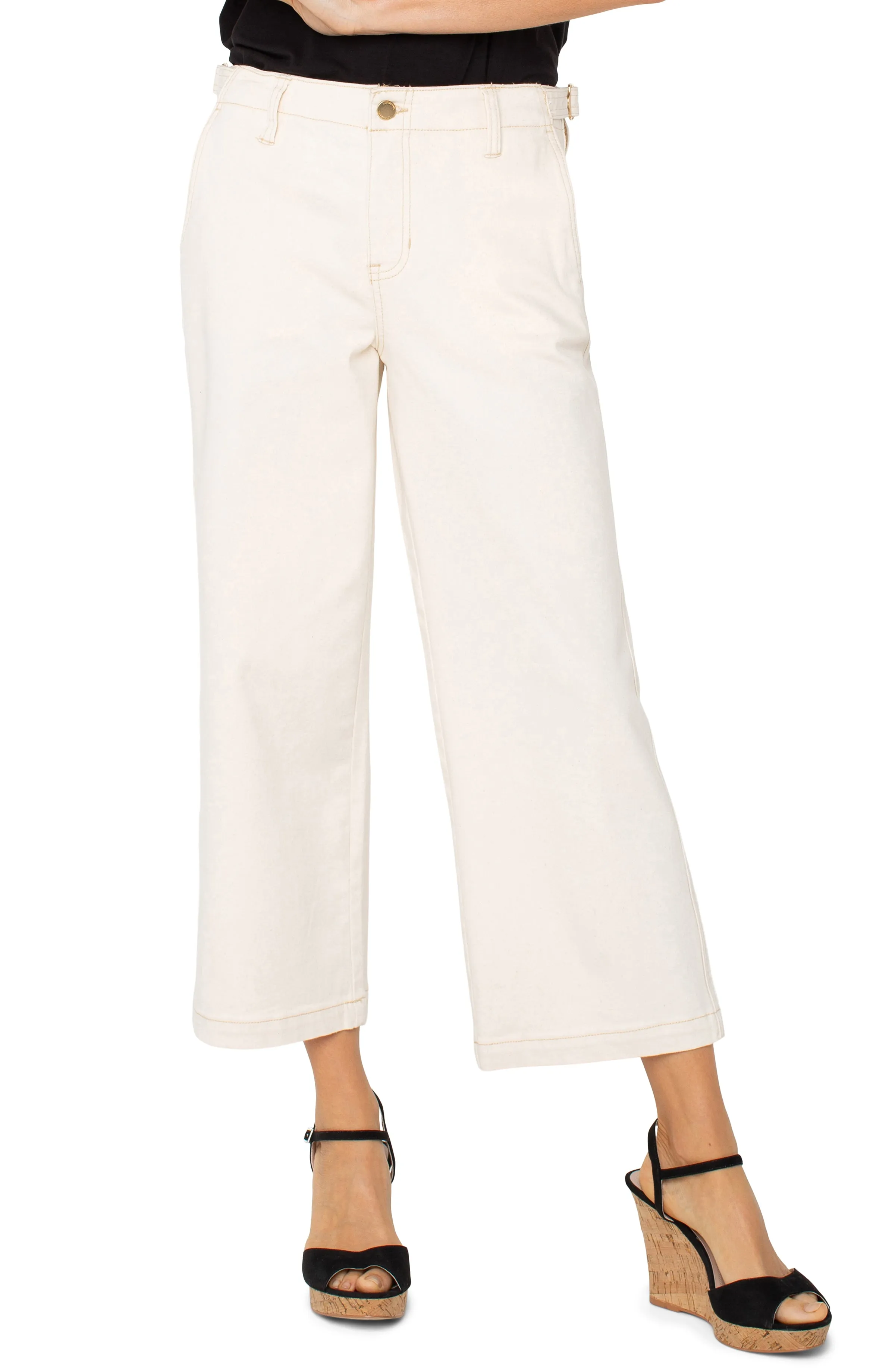 UTILITY STRIDE WIDE LEG CROP W/ SIDE TABS